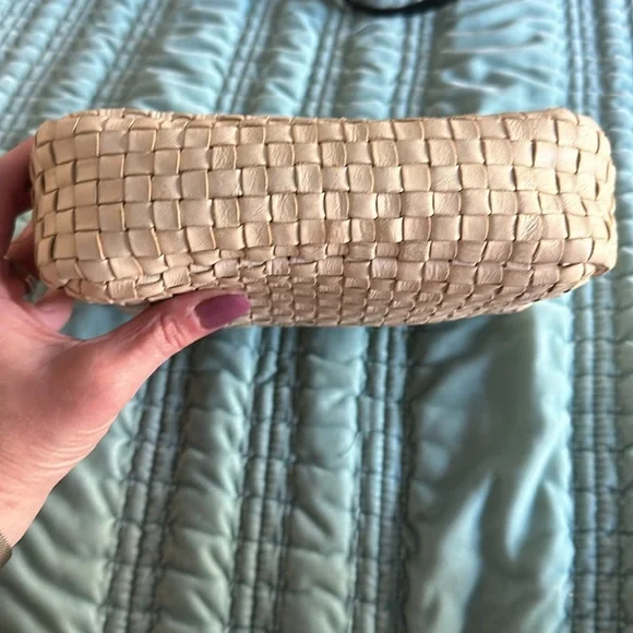 Clare V Woven Crossbody Bag in Beige - Picture 3 of 10